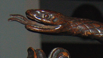 snake head from pews April 2007